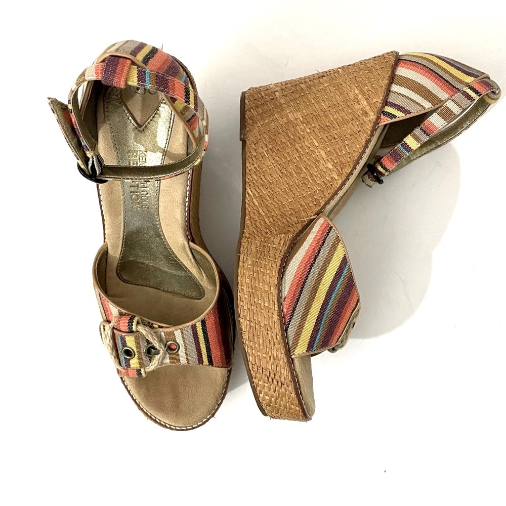 Kenneth Cole Wedge & Platform Multi-Color Ankle S… - image 2